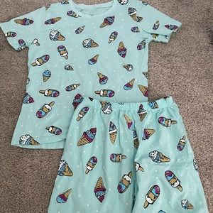 Girls Ice Cream + Popsicle Pajama Set